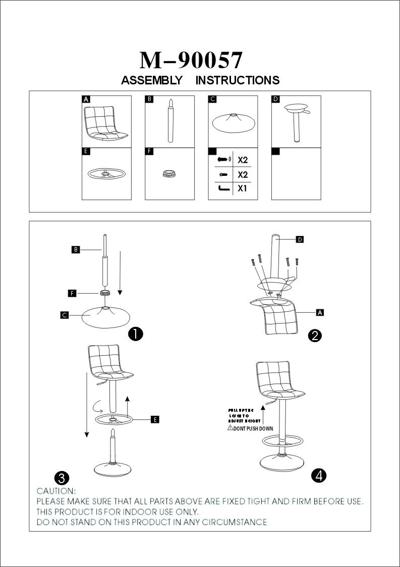 Index Of Pictures Instructions Bar, Bar Stool Instructions