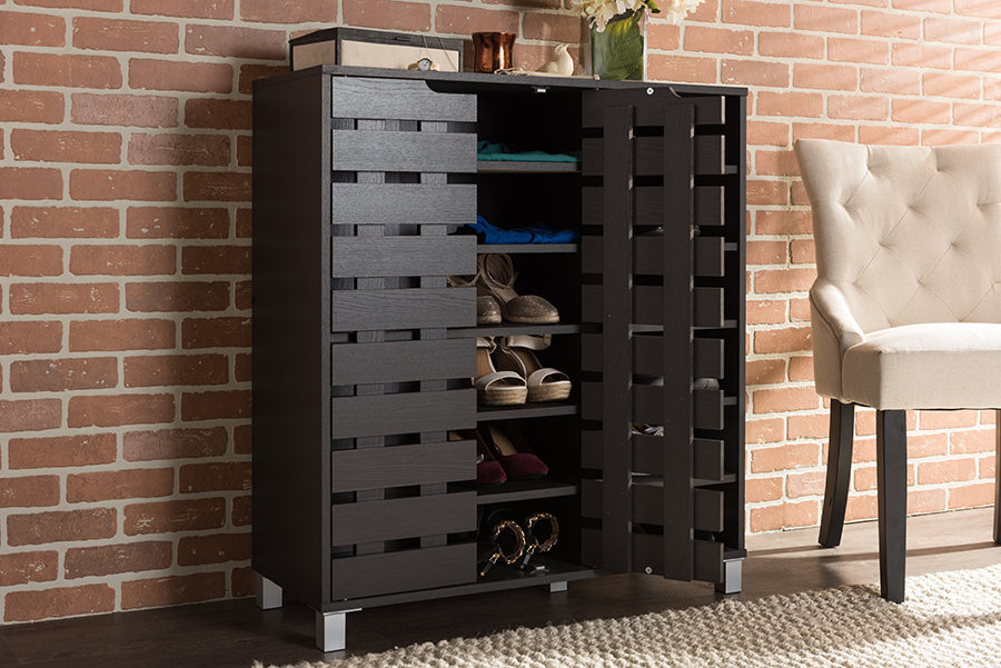 WoW Baxton Studio Contemporary Shirley Series Shoe Cabinets