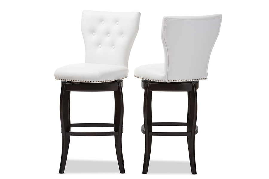 Wow Contemporary Design Bar Stools By, Faux Leather Counter Stools Set Of 3