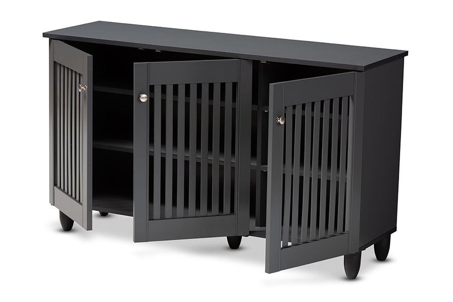 Baxton Studio Fernanda Shoe Storage Cabinet