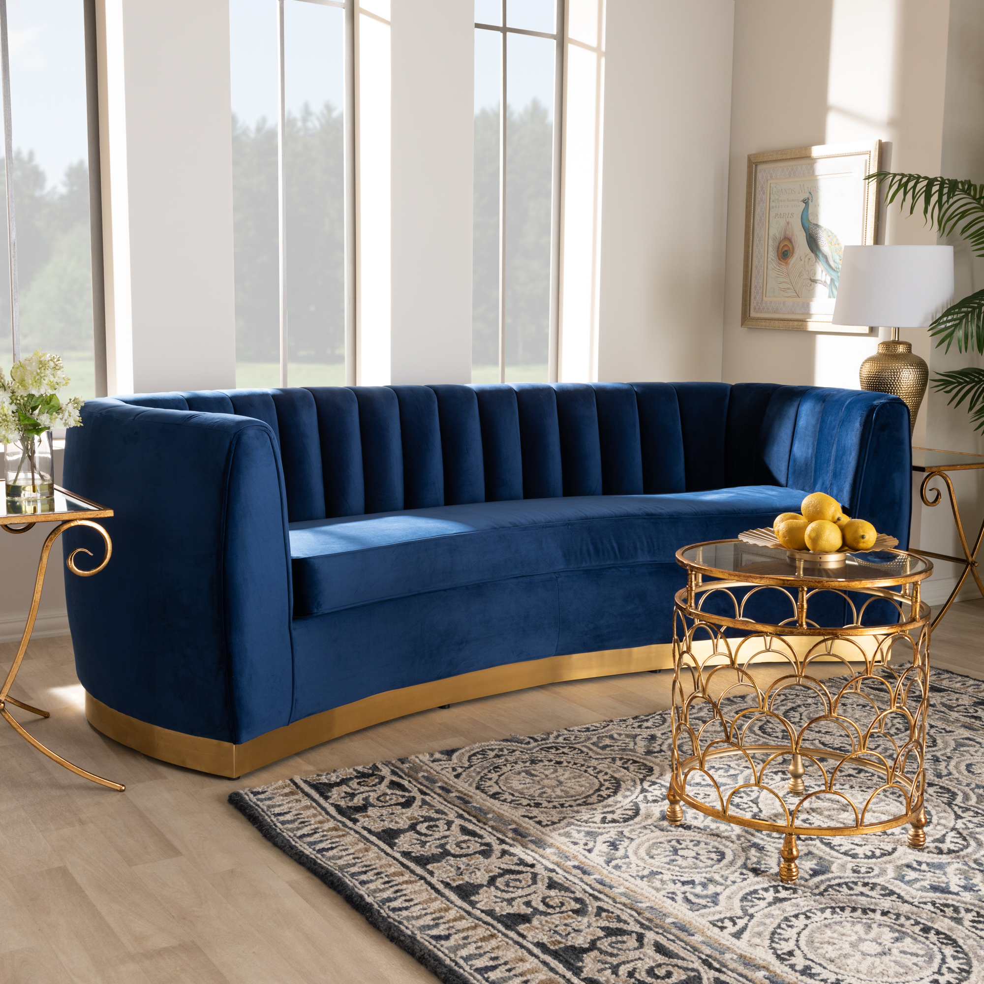 Wow Glamour Design Sofas By Milena, Blue Living Room Set