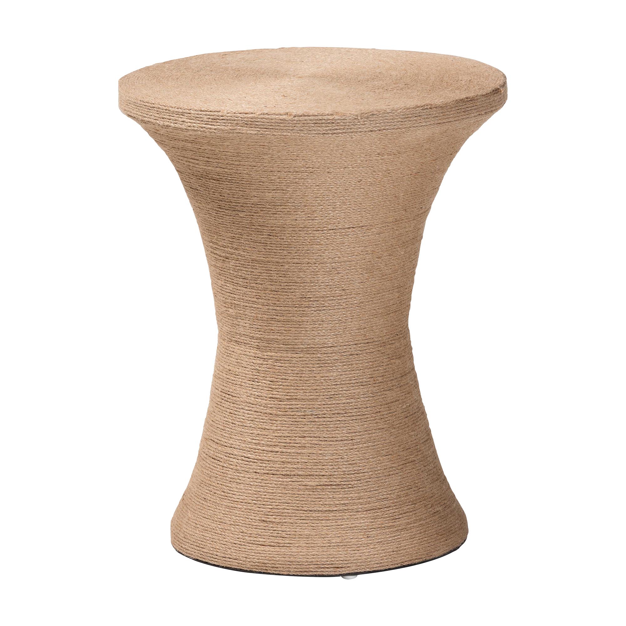 bali & pari Cady Japandi Natural Jute Side Table Affordable modern furniture in Chicago, classic living room furniture, modern end table, cheap end table