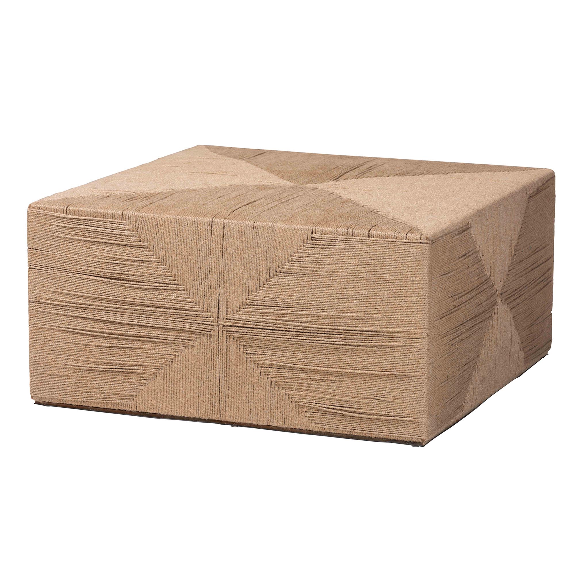 bali & pari Nakita Japandi Natural Jute Coffee Table Affordable modern furniture in Chicago, classic living room furniture, modern coffee table, cheap coffee table