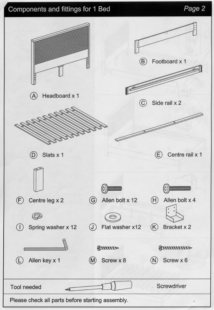 Baxton Studio Queen Bed Assembly Instructions – Hanaposy